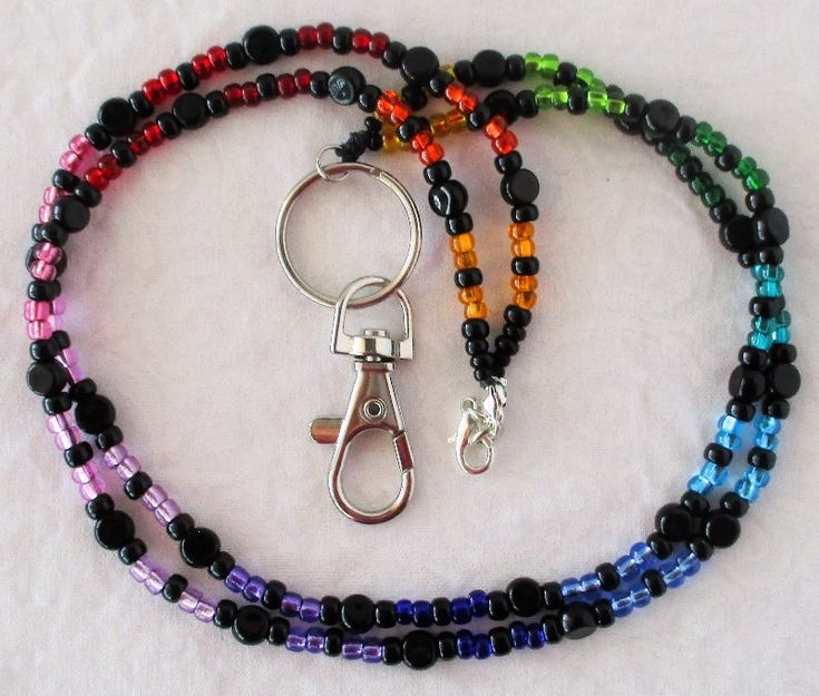 multicolor beaded lanyard - juicybeads jewelry Multicolor Lanyards With Key Clip For Gifts, Multicolor Lanyard With Key Clip For Gift, Multicolor Lanyard With Key Clip As Gift, Multicolor Lanyards With Key Clip As Gift, Multicolor Beaded Necklace With Lobster Clasp For Everyday Use, Multicolor Lanyards With Round Beads And Key Leash, Multicolor Beaded Lanyard With Key Leash, Multicolor Lanyards With Key Leash, Keychain Necklace