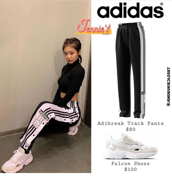 Kpop Adidas, Kpop Dance Practice Outfits, Outfit Kpop, Dance Outfits Practice, Practice Outfits, Everyday Fashion Outfits, Adidas Outfit, Black Pink Instagram, Athleisure Outfits