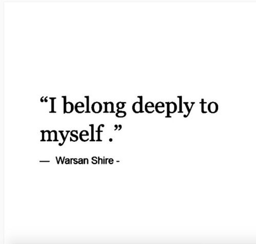 a quote on being deeply to my self