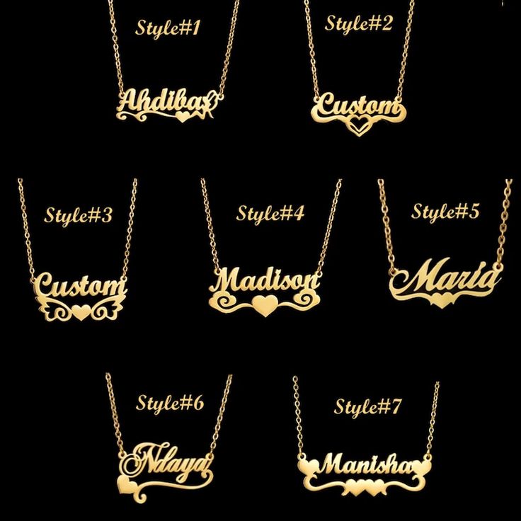 10K Solid Gold Customized Name Necklace Jewelry Personalized - Etsy Croatia Necklace Name Design, Customized Name Necklace, Custom Gold Jewelry, Nameplate Necklace Gold, Latina Jewelry, Name Necklaces, Mexican Jewelry, Jewelry Accessories Ideas, Gold Name Necklace