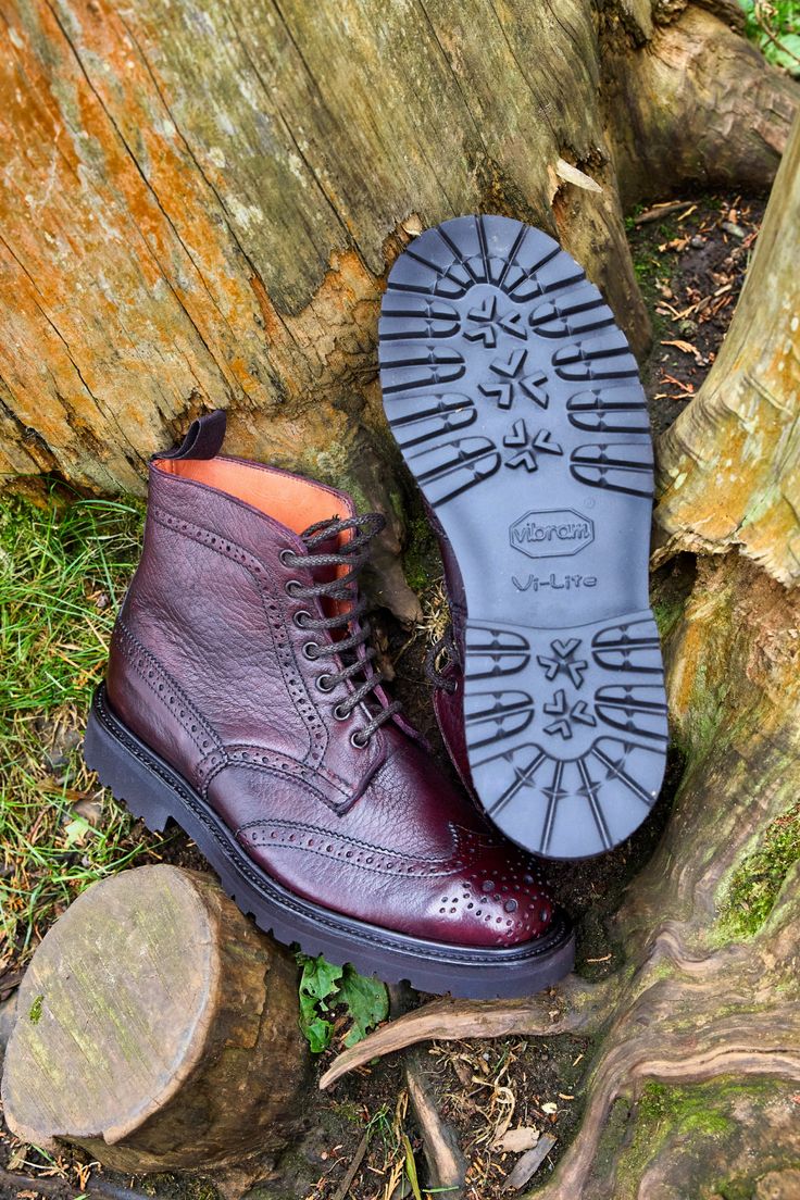 We continue to follow traditional manufacturing methods, established almost two centuries ago. Every stitch, every texture, every worn pathway tells a tale of the land, the people, and the bond between the two. All Tricker’s boots and shoes are still handmade in Northampton, England. This means that we have total control over every part of the operation. It also ensures that our heritage is kept in Northampton, and our business helps support the local community and economy. Trickers Shoes, Northampton England, Country Shoes, Brogue Boots, Burgundy Shoes, Country Boots, Local Community, Deer Skin, Goodyear Welt