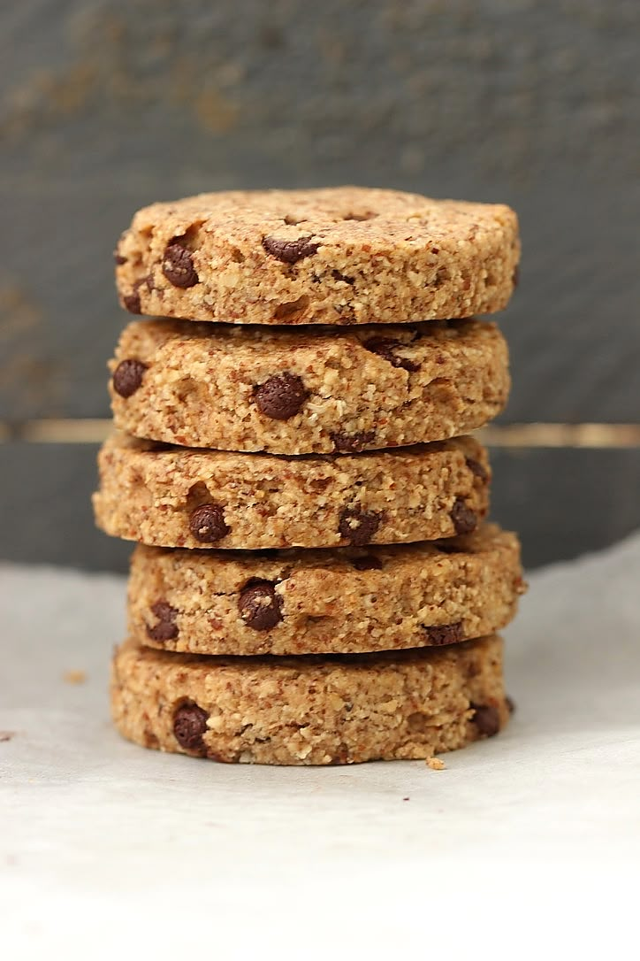 four cookies stacked on top of each other