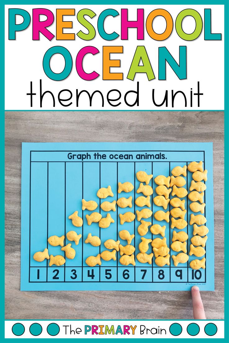 the preschool ocean themed math game for kids to learn how to count them in order to find