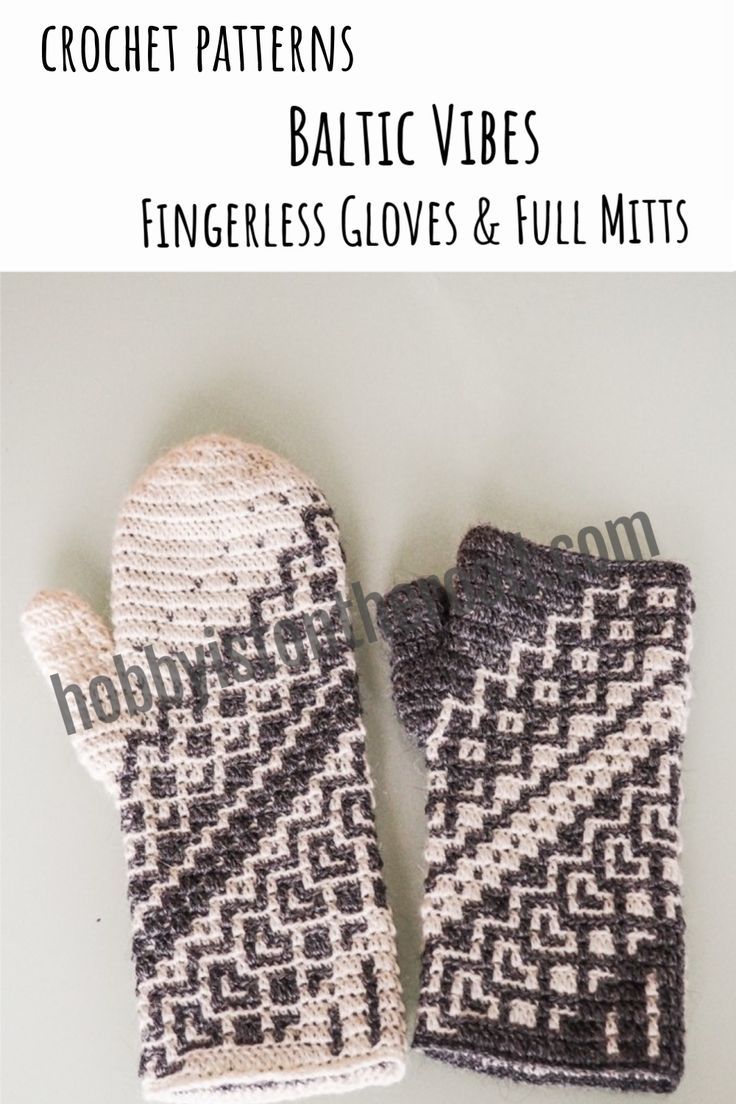 Get how-to instructions, charts and detailed written patterns for these beautiful texting mittens and full gloves and make your own unique winter accessories with a traditional vibe from the Baltic region! The gloves are fulfilled in Mosaic Crochet Technique. The pattern also includes instructions for those, who have never done mosaic crochet before. Gloves Crochet Pattern, Easy Mosaic, Mittens Crochet, Crochet Chain Stitch, Fingerless Gloves Crochet Pattern, Mosaic Crochet, Crochet Mittens, Wrist Warmers, Basic Crochet Stitches