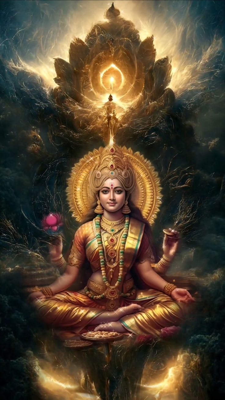 an image of the god sitting in lotus position