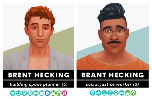 two heads with different types of facial expressions, one has glasses and the other has a mustache