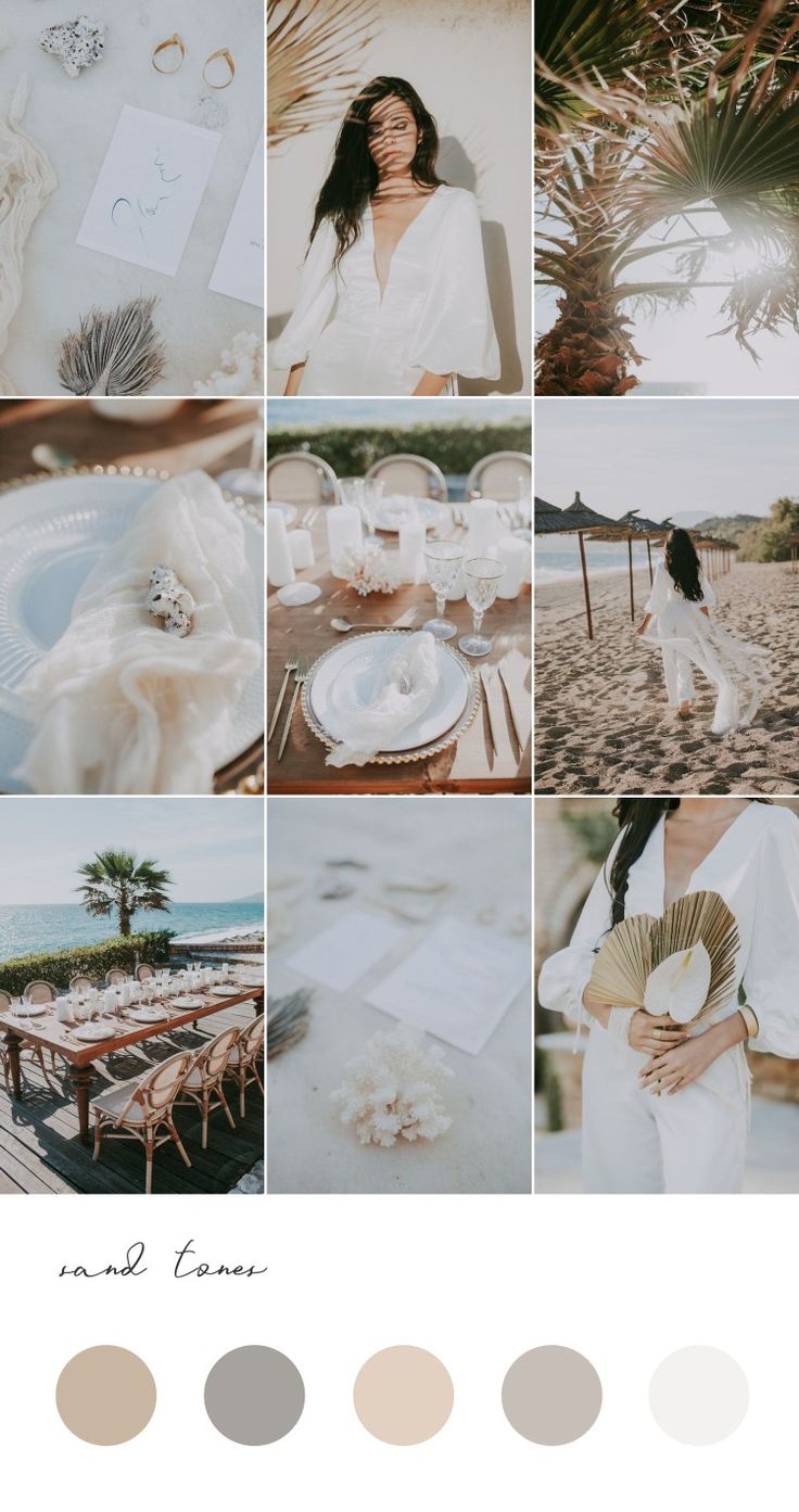 Lefkada wedding, Lefkada Wedding rentals, beach wedding Lefkada Beach Wedding Theme Ideas Color Palettes, Beach Wedding Color Palette, Destination Wedding Colors, Elegant Wedding Themes, Beach Wedding Colors, Wedding Sand, Wedding Color Inspiration, Wedding Branding, Weddings By Color