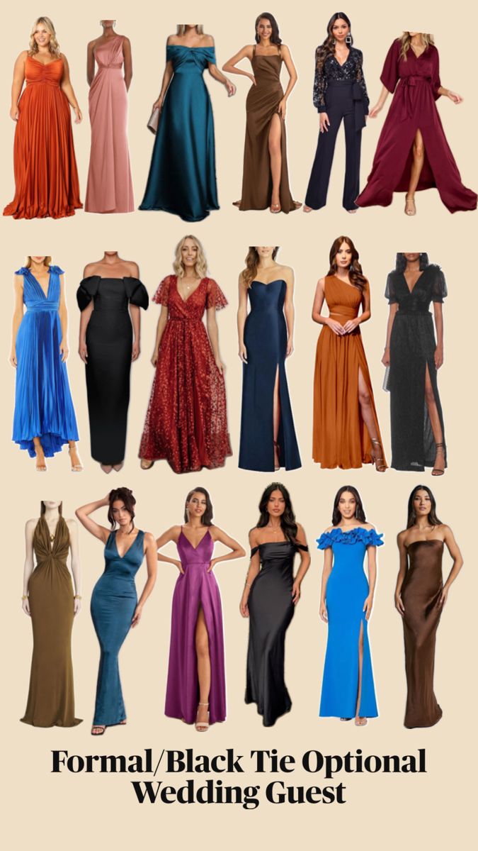 Women’s Wedding Guest Attire Black Tie Wedding Attire For Women, Black Tie Optional Wedding Guest, Gala Night Dress, Black Tie Optional Wedding Guest Dress, Black Tie Wedding Guest Attire, Black Tie Optional Dress, Black Tie Wedding Attire, Formal Wedding Guest Attire, Black Tie Optional Wedding