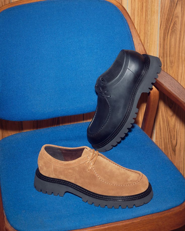 Experience comfort and style in the KALKIN shoes. With a chunky sole and moc toe, these wallabee-style dress shoes offer support and durability. The lace-up design adds a custom fit, making them the perfect choice for any occasion. Elevate your footwear game and step out in confidence. 1.5 inch heel height Suede upper material Textile and synthetic lining Textile and synthetic sock Rubber sole Imported Summer Wardrobe Staples, Comfort Shoes, 5 Inch Heels, Bridal Shoes, Fun Bags, Custom Fit, Everyday Outfits, Comfortable Shoes, Leather Men