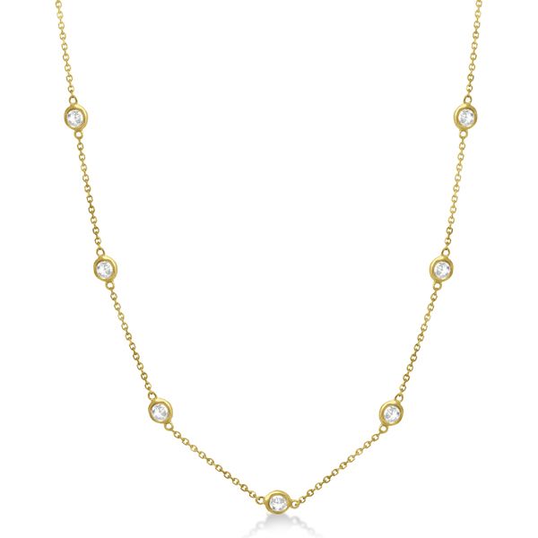 Diamonds By The Yard, Real Gold Necklace, Stackable Necklaces, 14k Yellow Gold Necklace, Halo Necklace, Necklaces Gold, Diamond Choker, Necklace Diamond, Gold Diamond Necklace