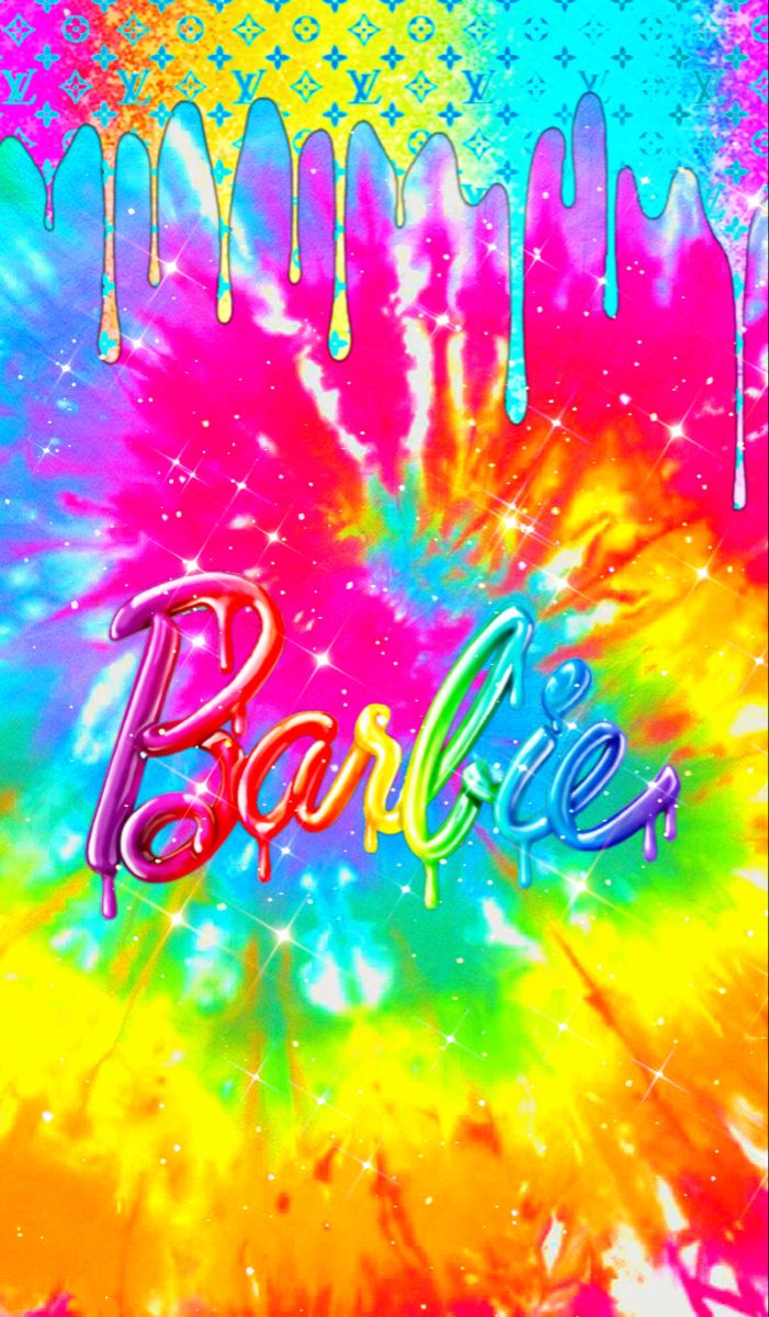 Barbie Wallpaper made by me Neon Rainbow Background, Barbie Wallpaper Backgrounds, Neon Rainbow Wallpaper, Pink Rainbow Wallpaper, Sparkling Wallpaper, Barbie Wallpaper Iphone, Girly Wallpaper Iphone, Lisa Frank Aesthetic, Rainbow Barbie