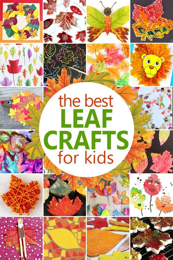 the best leaf crafts for kids