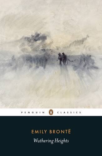 an image of a book cover with two people walking in the snow and clouds behind them