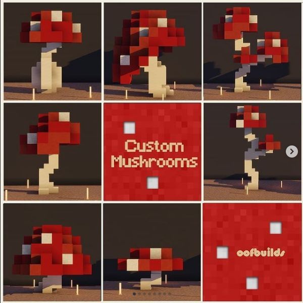 some type of mushroom is shown in multiple different pictures, including the words custom mushrooms