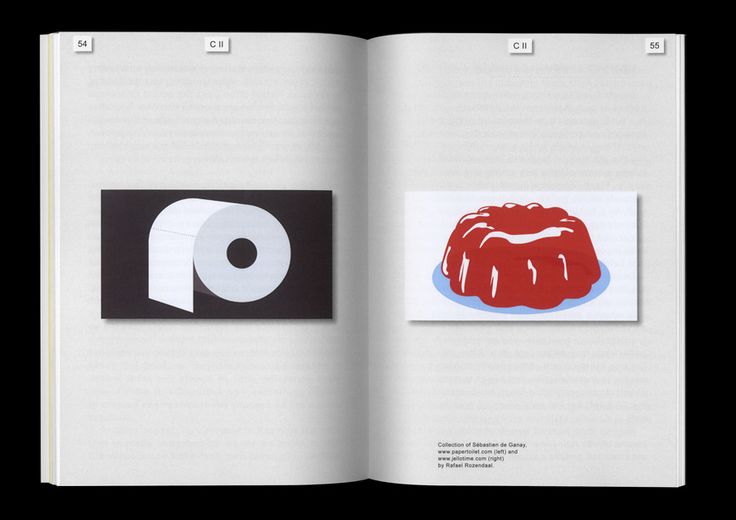 an open book with two pictures on the cover and one in the middle showing a red cake