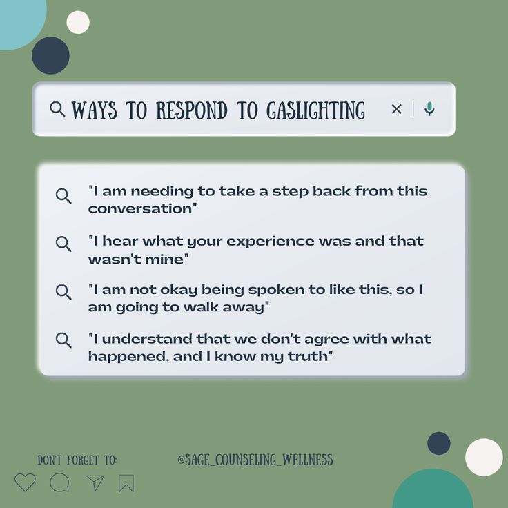 Responding To Gaslighting, How To Respond To Gaslighting, Respond To Gaslighting, Canned Responses, Gaslighting Quotes, Counseling Tools, Better Communication, Green Things, Relationship Psychology