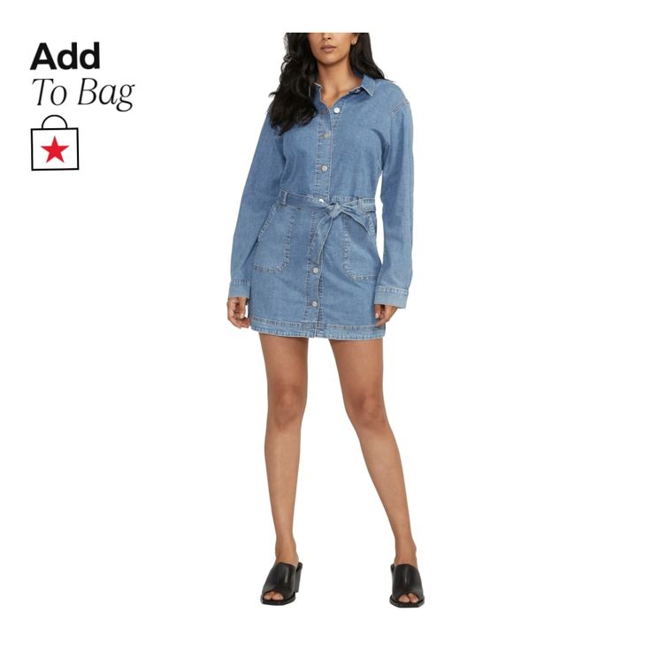 in stock Denim Blue Mini Denim Top, Relaxed Fit Denim Dress For Work, Denim Blue Chambray Dress, Trendy Chambray Denim Dress In Medium Wash, Trendy Medium Wash Chambray Denim Dress, Fitted Light Wash Denim Dress For Work, Denim Blue Dress For Work, Trendy Blue Chambray Denim Dress, Fitted Knee-length Denim Dress In Chambray