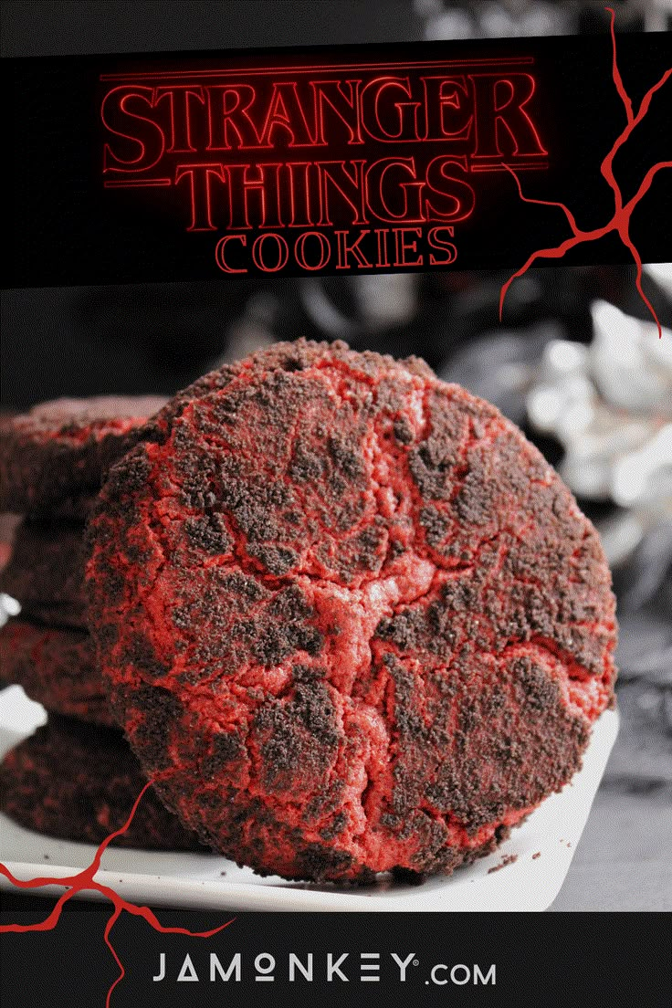 Stranger Thing Themed Food, Stranger Things Birthday Party Ideas Food, Stranger Things Dinner Ideas, Stranger Things Charcuterie Board, Stranger Things Food Recipes, Stranger Things Snacks Ideas, Stranger Things Treats, Stranger Things Birthday Party Food, Stranger Things Themed Birthday Party