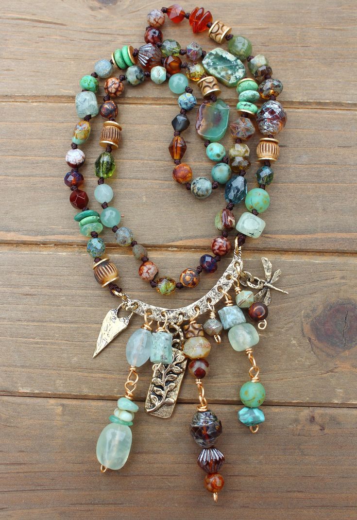 2024 Jewelry, Knot Jewelry, Boho Necklaces, Ocean Inspired Jewelry, Necklace Charms, Ethnic Necklaces, Southwest Jewelry, Magical Jewelry, Art Story