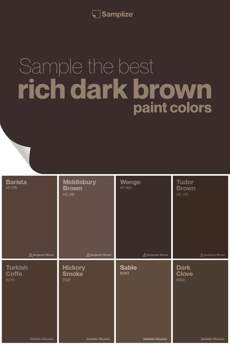 the best rich dark brown paint colors