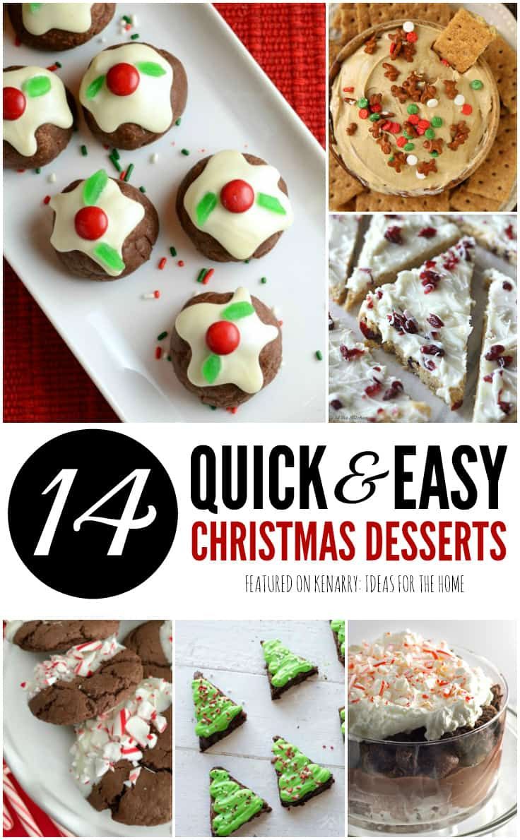 twelve quick and easy christmas desserts to make for the holiday season - click here