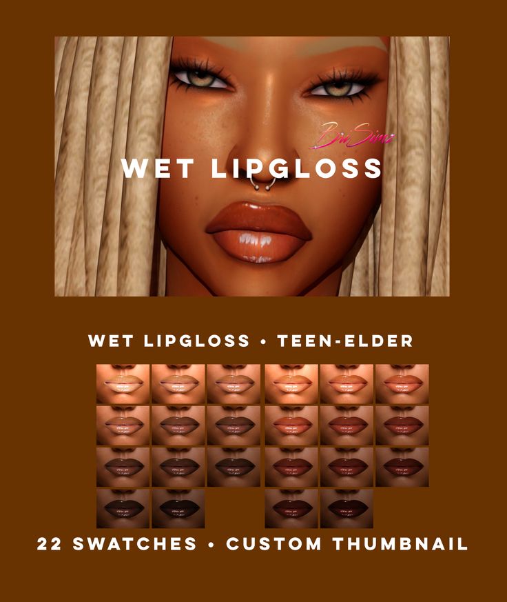 an advertisement for wet lipgloss