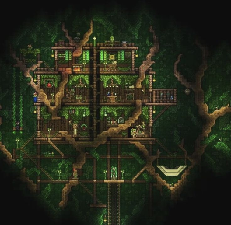 Terraria Jungle House, Terraria Castle, Terraria Base, Terraria Houses, Terrarium Base, Terraria Tips, Terraria House Ideas, Terraria House Design, Terraria House