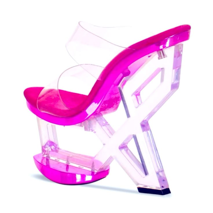 Size 7. It Says Size 9 On Shoe But It Runs Extremely Small. I Cannot Fit So Selling! I Have A Blue Pair Also! Modern Pink Wedge Heels, Modern Pink Wedge Heel Shoes, Modern Pink Platform Heels, Dollskill Heels, Weird Heels, Disney Princess Shoes, Glamrock Chica, Dolls Kill Shoes, Diy Christmas Tree Topper