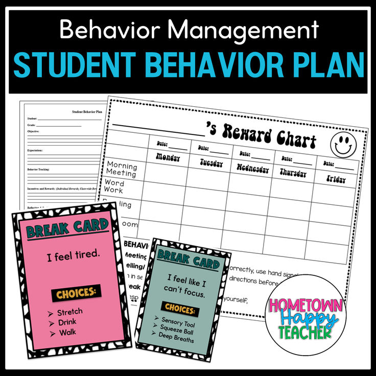 Student Behavior Plan Bundle: Self-Regulation Cards, Data Tracking Data Tracking Sheets, Behavior Goals, Behavior Plan, Behavior Plans, Behavior Interventions, Student Plan, Data Tracking, Sensory Tools, Student Behavior