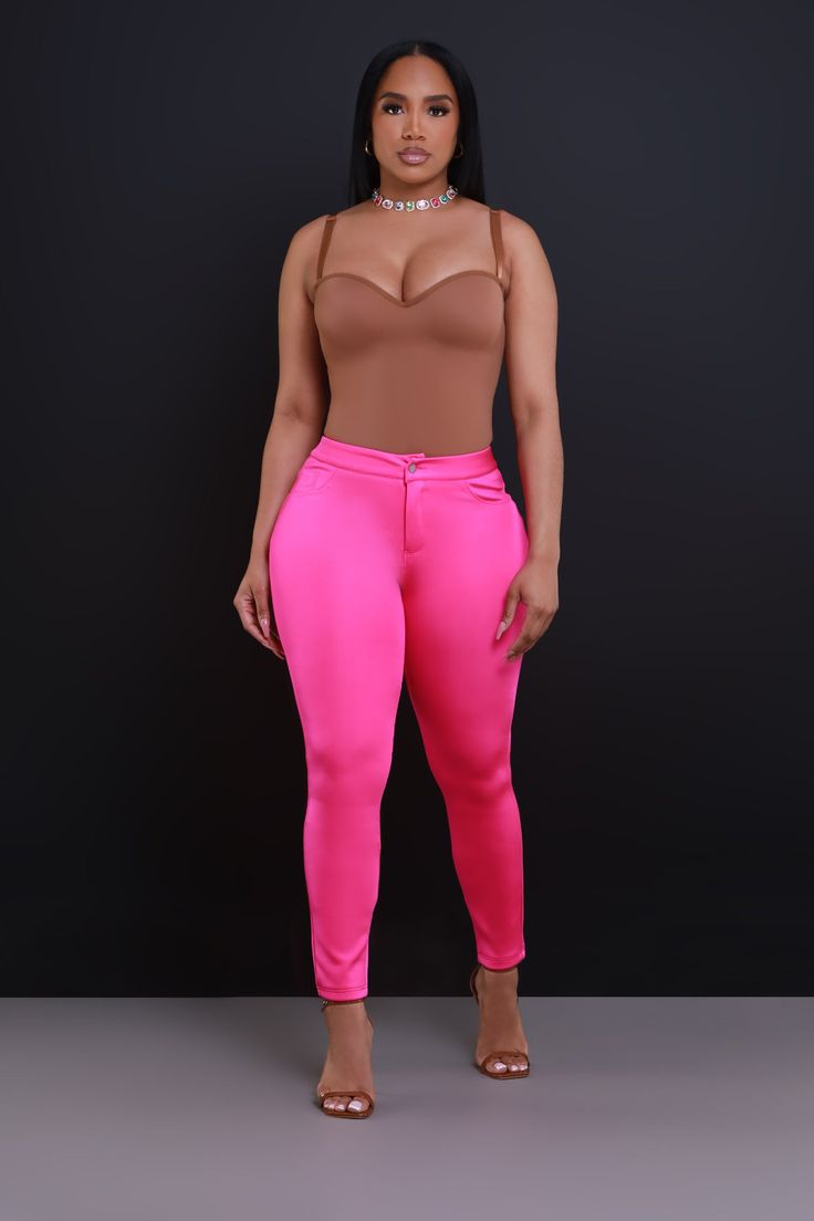 Pink Run, One More Chance, High Rise Pants, Personal Marketing, High Rise, Shapewear, Boutique Clothing, Jumpsuit Dress, Slim Fit