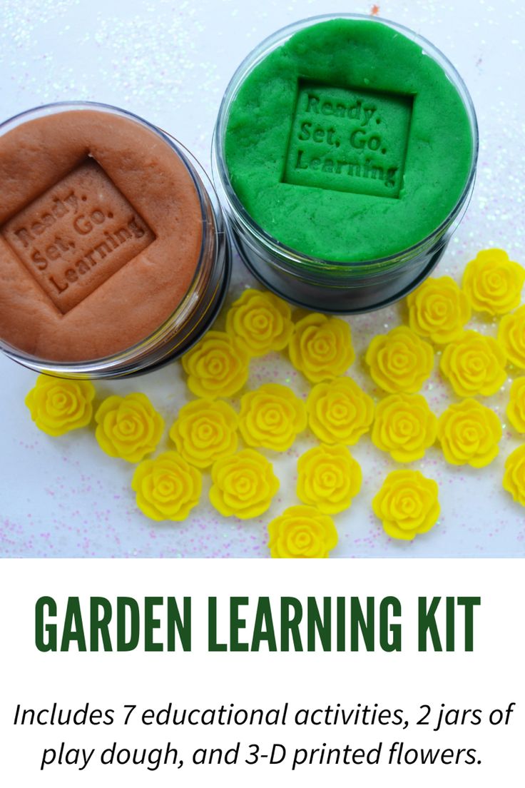 Garden themed spring time learning kit for preschoolers. This kit comes with 7 educational activities, 3-D printed flowers, and 2 jars of homemade play dough. Everything is laminated for you and ready to go right out of the package! Play Dough Activities, Play Doh Activities, Kids Play Dough, Educational Activities For Preschoolers, Snap Words, Printed Flowers, Playdough Activities, Playdough Kits, Homemade Playdough