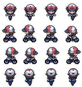 an image of pixel art with different types of helmets and helmets on each side of the screen