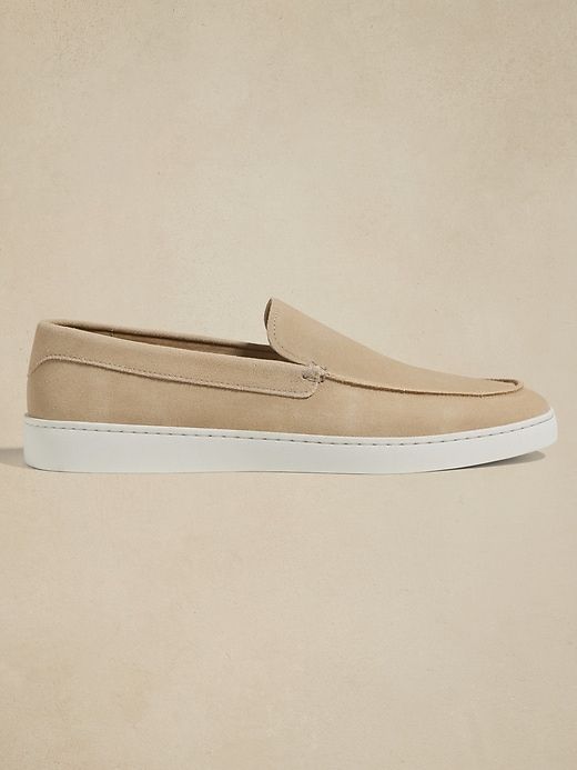 Suede Loafer | Banana Republic Factory Modern Suede Slip-ons With Cushioned Footbed, Spring Suede Slip-on Sneakers, Low-top Suede Loafers With Cushioned Footbed, Suede Low-top Loafers With Cushioned Footbed, Suede Slip-on Sneakers With Cushioned Footbed, Spring Suede Low-top Slip-ons, Spring Low-top Suede Slip-ons, Suede Cushioned Slip-on Sneakers, Cushioned Suede Slip-on Sneakers