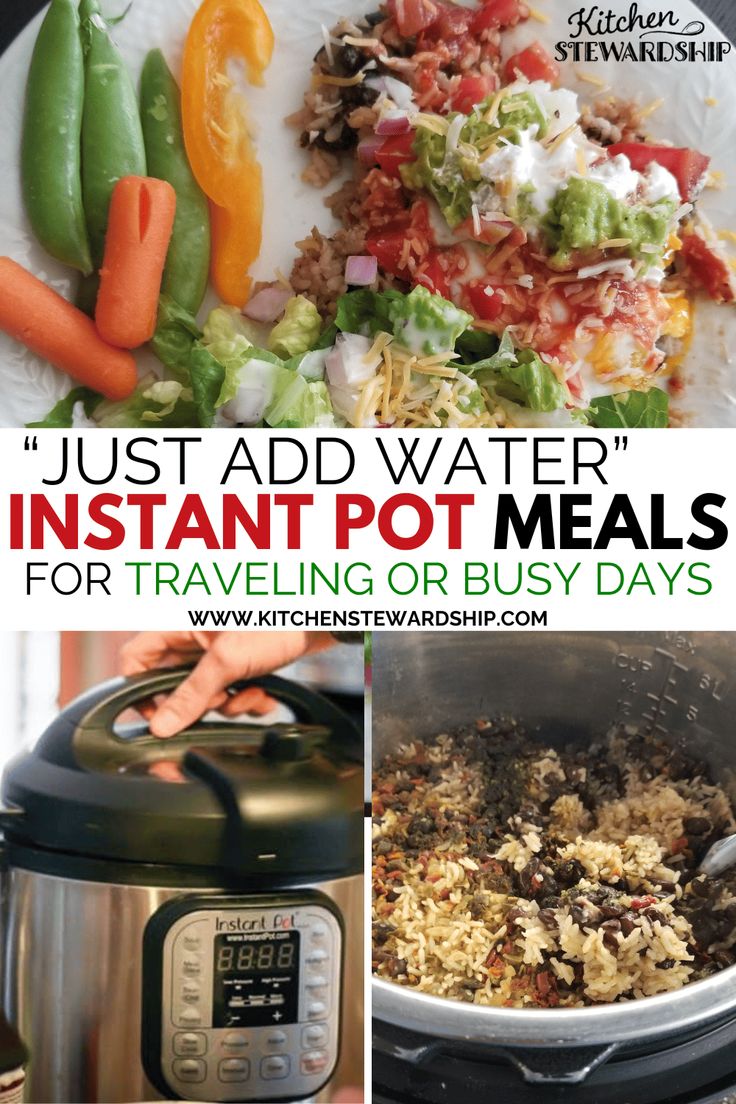 instant pot meals for traveling on busy days