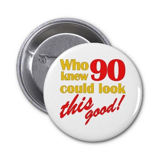 a button that says, who knew 95 could look this good