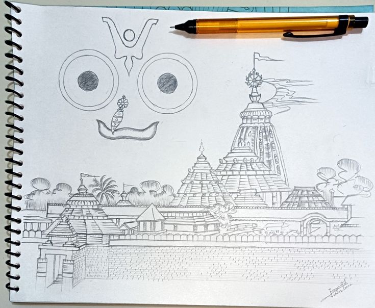 Easy pencil drawing Puri Jagannath Drawing Easy, Jagganath Lord Drawing Easy, Jagannath Sketch Pencil, Drawing Of Jagannath, Jagannath Drawing Pencil Sketch, Jagannath Temple Drawing, Jagannath Drawing Easy, Jagannath Sketch, Temple Art Drawing