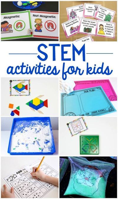 Free STEM activities and printables for kids. Great for preschool, kindergarten and first grade. #stemactivities #freestem #stemprintables #kidsstem #kindergartenstem Stem Bins, Kids Stem Activities, Winter Science Experiments, Magnet Activities, Stem Activities For Kids, Stem Activities Preschool, Kindergarten Stem, Elementary Stem Activities, Preschool Stem