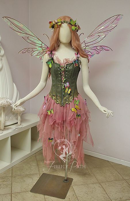 a mannequin dressed as a fairy with wings