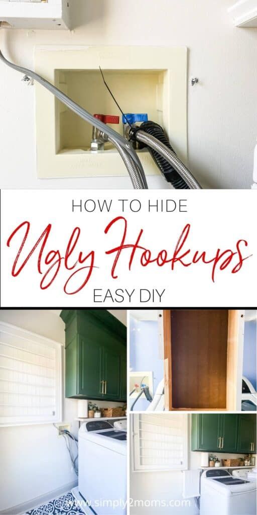 how to hide ugly hookups easy diy for kitchen cabinets and stoves with pictures