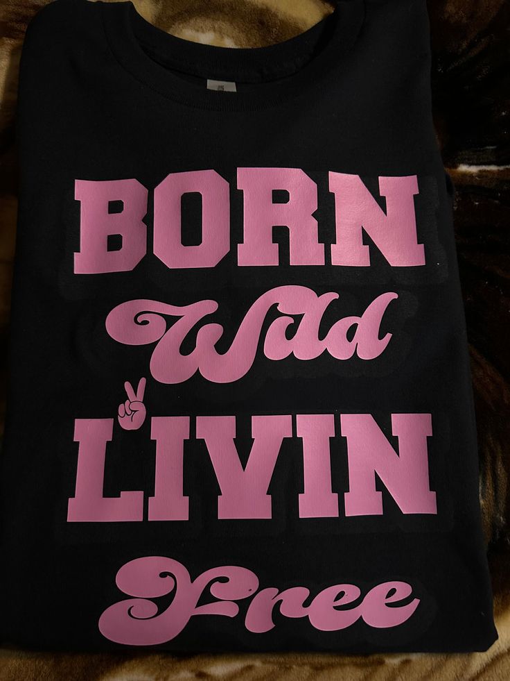 Born Wild Livin Free t-shirt made for that special rebel, to be worn with shorts, jeans, leggings. comfy fit soft material Free Tshirt, Jeans Leggings, Shorts Jeans, Comfy Fits, Chicago Il, Soft Material, Gender Neutral, Chicago, Adult Outfits