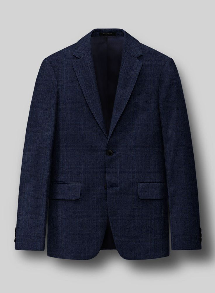 Build a smart wardrobe that envelopes unparalleled comfort and refinement with our Loro Piana Rosa Wool Jacket. Crafted from a wool blend, our jacket features classy plaids that pay homage to impeccable prestige in a dashing fresh blue color and a touch of stretch factor, which helps you move around with ease and style. Whether commanding the boardroom or gracing a gala event, this jacket is the sartorial legacy of luxury style.    A marriage of elegance and comfort, Loro Piana fabrics are made using the highest quality raw materials in the world, in their purest form or blended together. A sophisticated response to the dictates of contemporary elegance, these fabrics lend themselves to a wide range of styles to meet the varied needs of today’s wardrobe, from daywear to formal suits, from