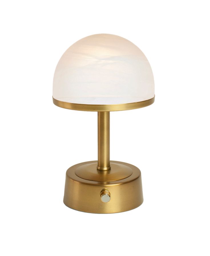 cordless mini rechargeable lamp art deco brass alabaster shade Bar Lamp Ideas, Island Makeover, Club Table, Modern Lantern, Cordless Lamp, Battery Operated Lamps, Cordless Lighting, Lantern Art, Pinterest Affiliate