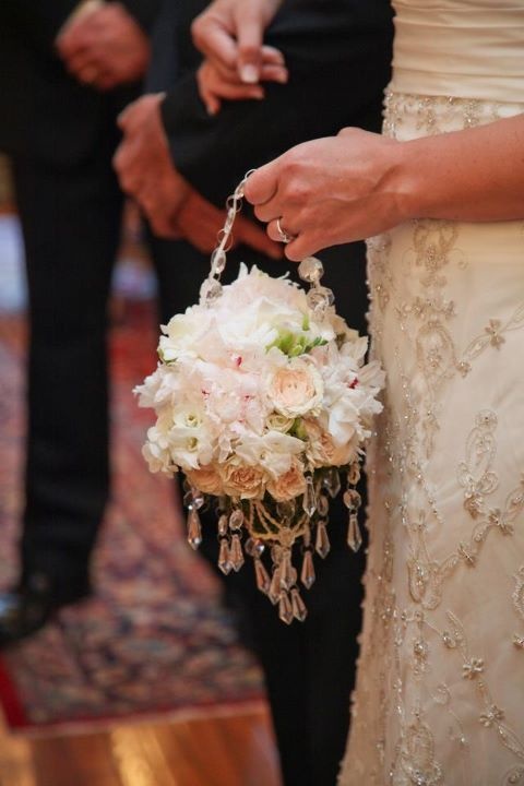 the bride and groom are getting ready to walk down the aisle