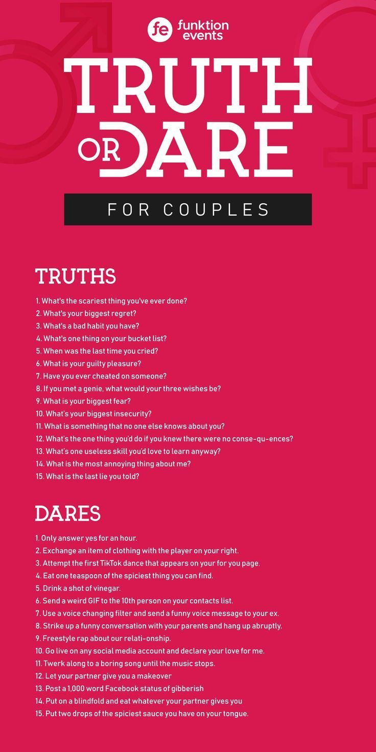 the truth or dare for couples poster