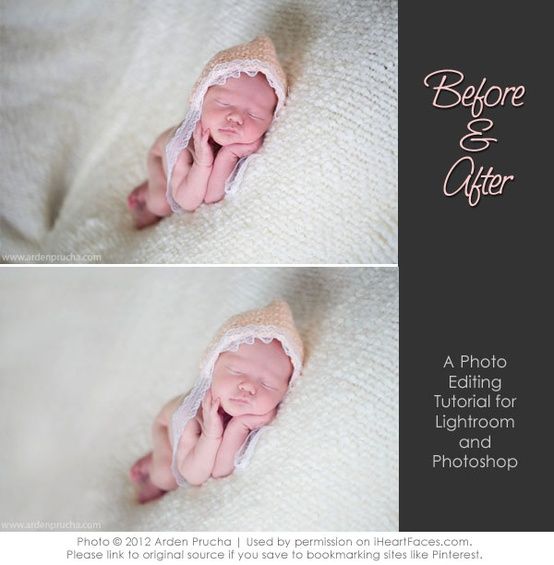 two photos of a newborn baby wrapped in a blanket and wearing a pink knitted hat