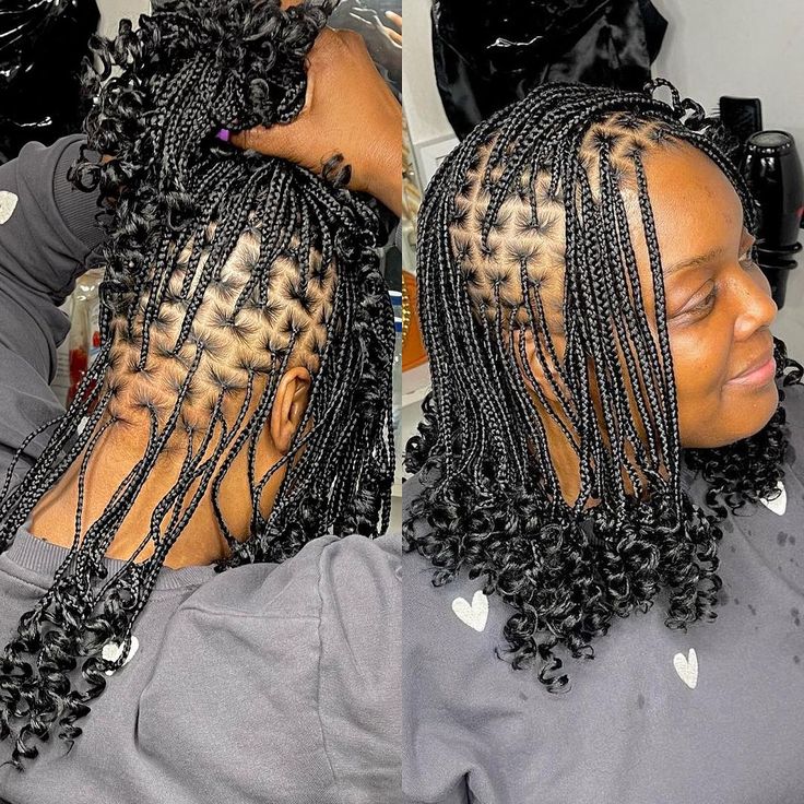 Small Knotless Box Braids Short, Short Small Knotless Box Braids, Small Short Knotless Braids, Short Knotless Braids, Short Knotless, Small Knotless, Short Box Braids Hairstyles, Short Box Braids, Box Braids Hairstyles For Black Women