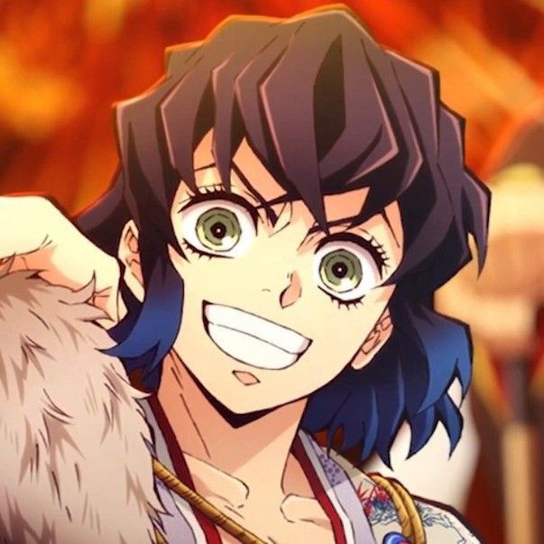 an anime character with blue hair and green eyes holding a fur coat over his shoulder