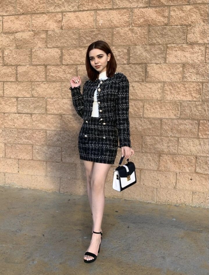 Tweed Set Outfit, Blazer Outfits For Women, Cute Casual Dresses, Graduation Style, Casual College Outfits, Elegant Dresses Classy, Crazy Outfits, Fashionista Clothes, Preppy Casual