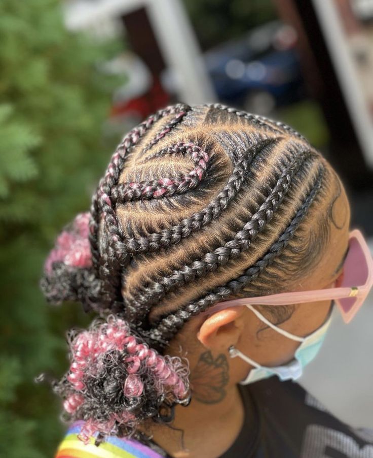 Plat Back Braids, Braided Hairstyles Black Girls Kids, Braided Heart Hairstyles, Heart Hairstyles, Braided Heart, Hairstyles For Black Kids, Lil Girl Hairstyles, Feed In Braids Hairstyles, Braided Hairstyle