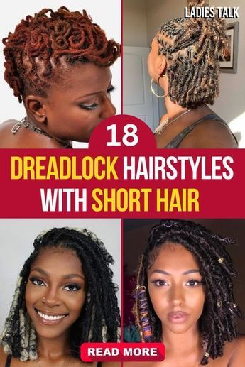 Explore 18 stunning summer dreadlock hairstyles for women with short hair! From chic updos to trendy twists, these styles are perfect for warm weather vibes. Create your summer look and embrace the natural beauty of dreadlocks. #SummerHairstyles #Dreadlocks #ShortHair #SummerFashion Short Locs Hairstyles For Women Dreadlock Styles Dreads Hair, Summer Loc Styles For Women, Dreadlocks Styles For Women, Short Loc Styles For Women Updo, Short Dreads Styles For Women, Locs Hairstyles For Women Dreadlocks, Loc Updo Styles Short, Styles For Short Locs, Layered Locs